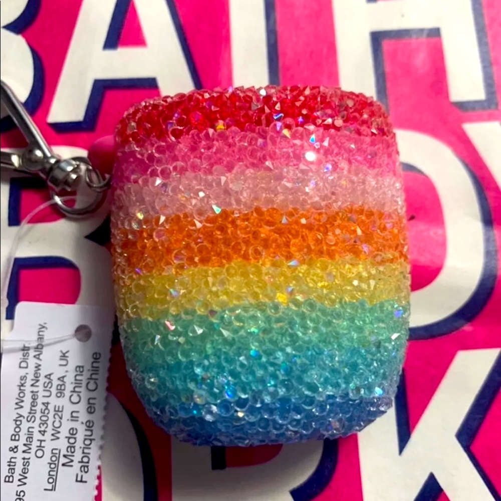 RARE BEAUTIFUL RAINBOW GEMS
Sanitizer Holder Blinged-out Bath & Body Works